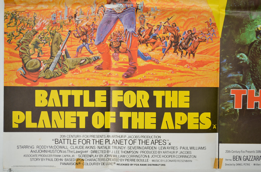 BATTLE FOR THE PLANET OF THE APES / THE NEPTUNE FACTOR (Bottom Left) Cinema Quad Movie Poster 