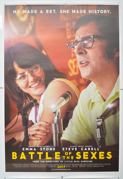 Battle Of The Sexes - Original One Sheet Poster - Film Poster - Movie Poster