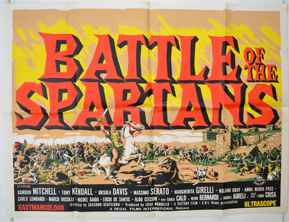 Battle Of The Spartans   Original Quad Poster - Film Poster - Movie Poster 