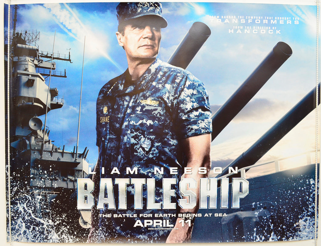 Battleship  (NEESON Teaser / Advance Version)   Original Quad Poster - Film Poster - Movie Poster  