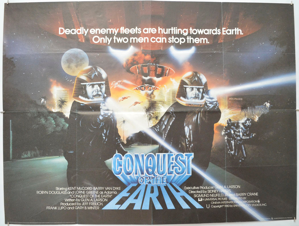 Conquest Of The Earth (Battlestar Galactica) Original Quad Poster - Film Poster - Movie Poster