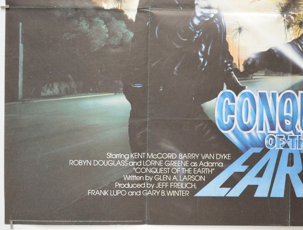 CONQUEST OF THE EARTH (Bottom Left) Cinema Quad Movie Poster 