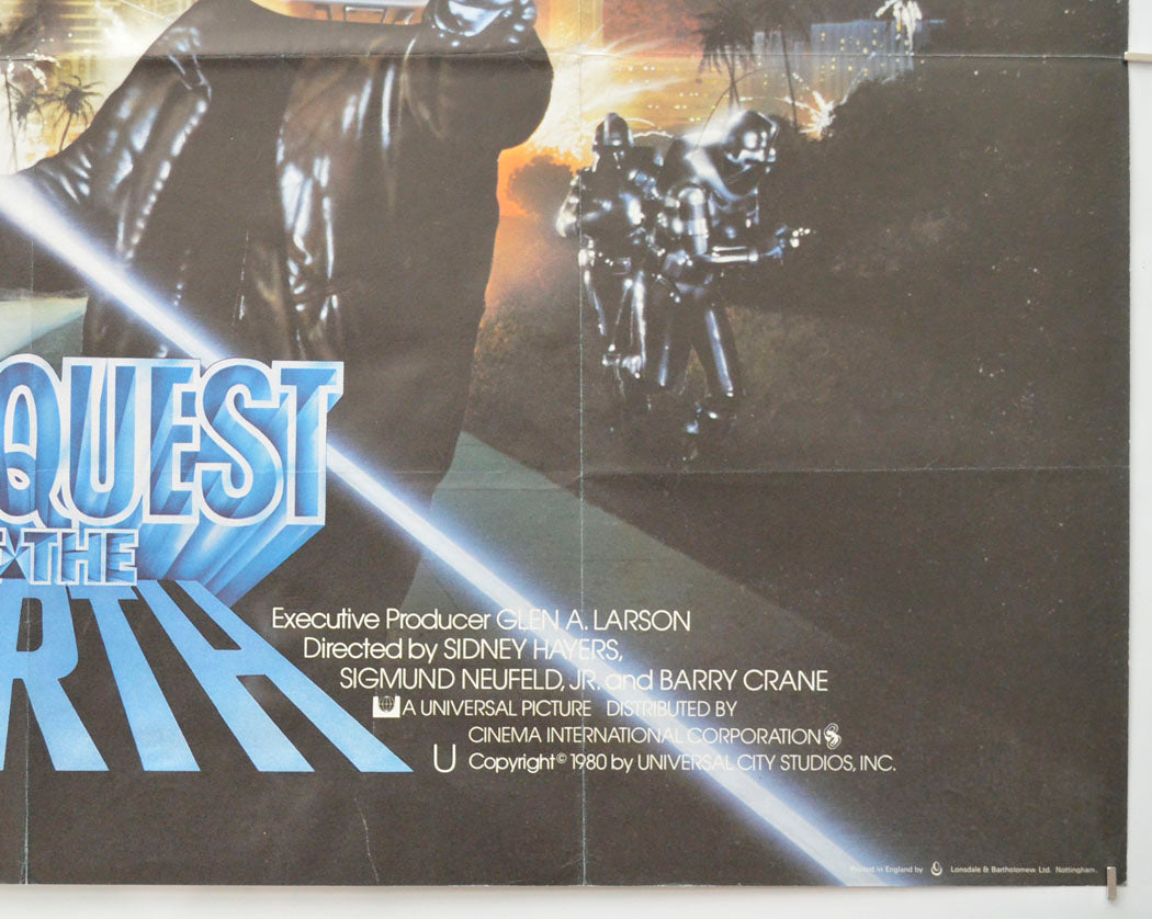 CONQUEST OF THE EARTH (Bottom Right) Cinema Quad Movie Poster 