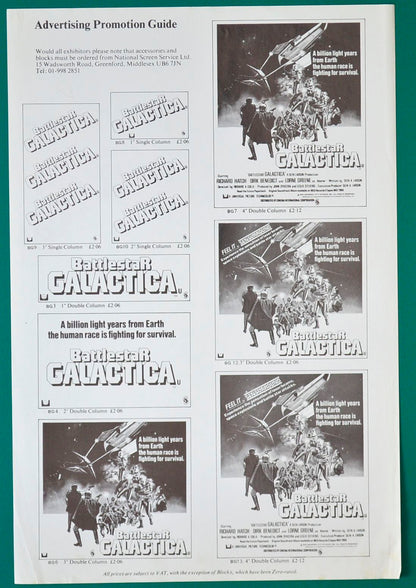 Battlestar Galactica - Adevertising Guide Sheet