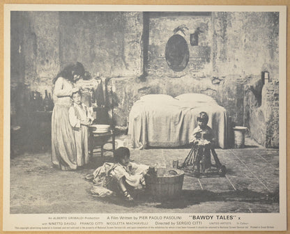 BAWDY TALES (Card 6) Cinema Set of Black and White FOH Stills / Lobby Cards 