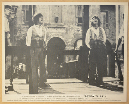 BAWDY TALES (Card 8) Cinema Set of Black and White FOH Stills / Lobby Cards 