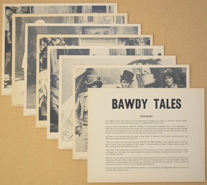 Bawdy Tales  (a.k.a. Storie scellerate) Set of 8 Original Black and White Front Of House Stills / 8x10 Lobby Cards 