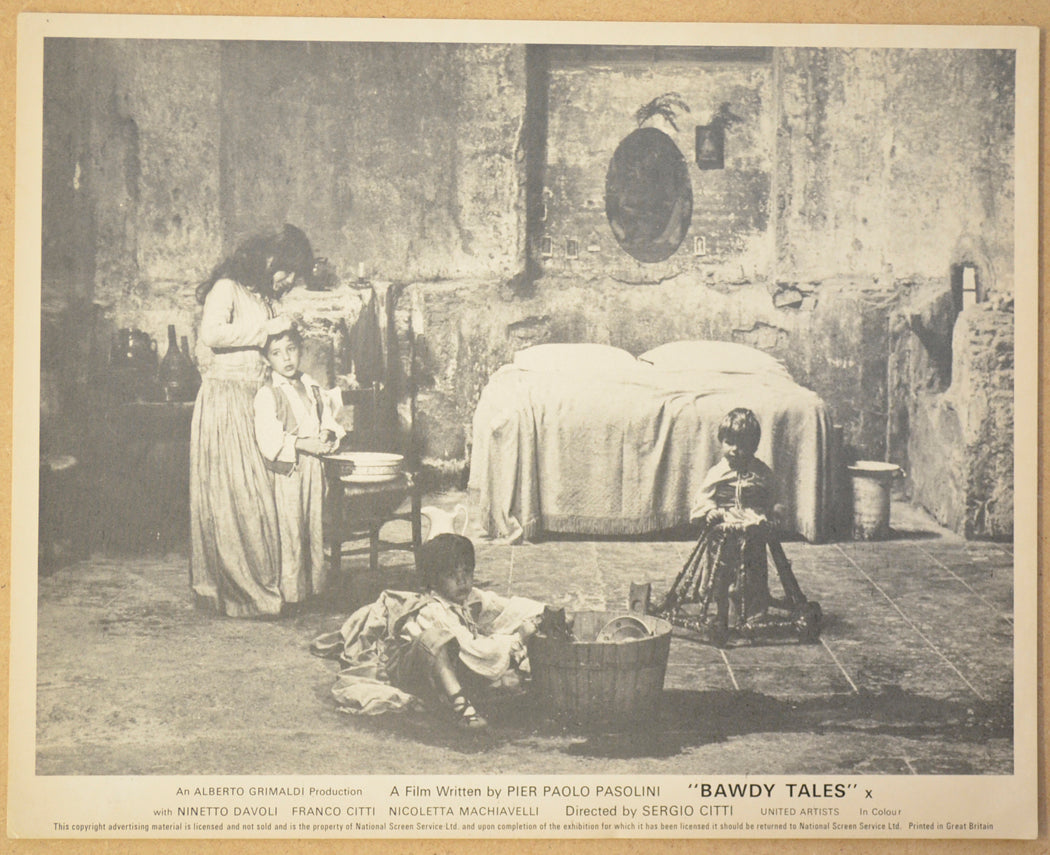 BAWDY TALES (Card 6) Cinema Set of Black and White FOH Stills / Lobby Cards 