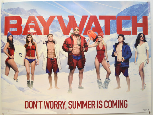 Baywatch (Teaser / Advance Version) Original Quad Poster - Film Poster - Movie Poster