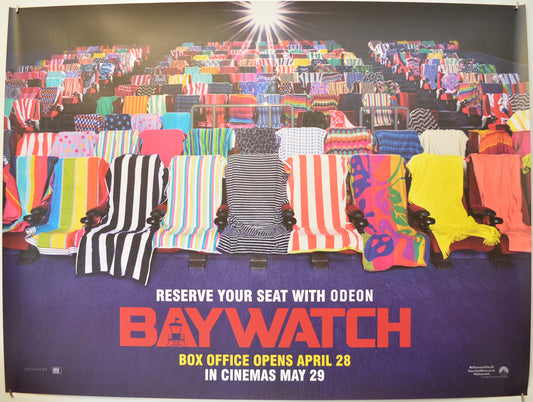 Baywatch (Towel Teaser / Advance Version) Original Quad Poster - Film Poster - Movie Poster