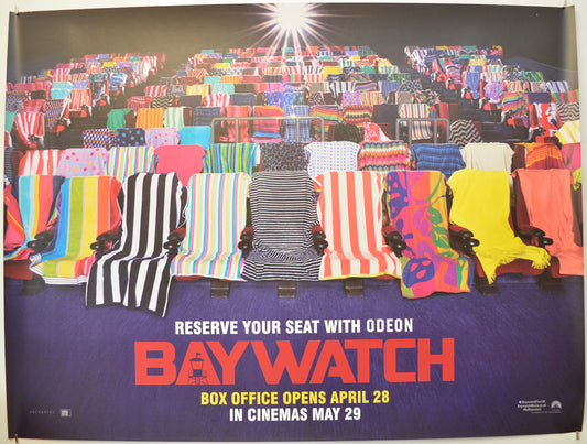 Baywatch (Towel Teaser / Advance Version) Original Quad Poster - Film Poster - Movie Poster