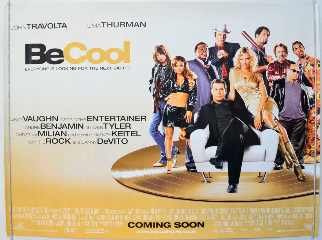 Be Cool  <p><i> (Teaser / Advance Version) </i></p>   Original British Quad Poster - Film Poster - Movie Poster 