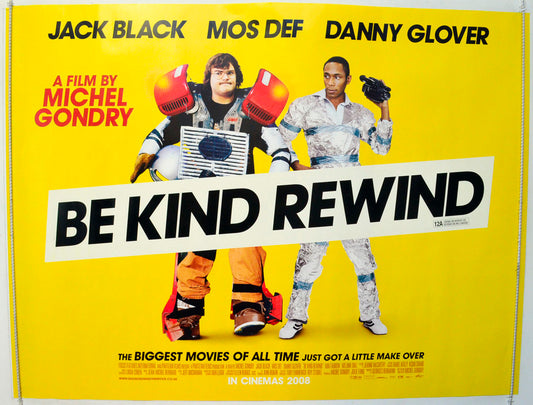 Be Kind Rewind Original British Quad Poster - Film Poster - Movie Poster 