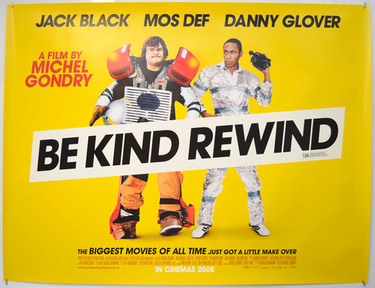 Be Kind Rewind Original Quad Poster - Film Poster - Movie Poster  