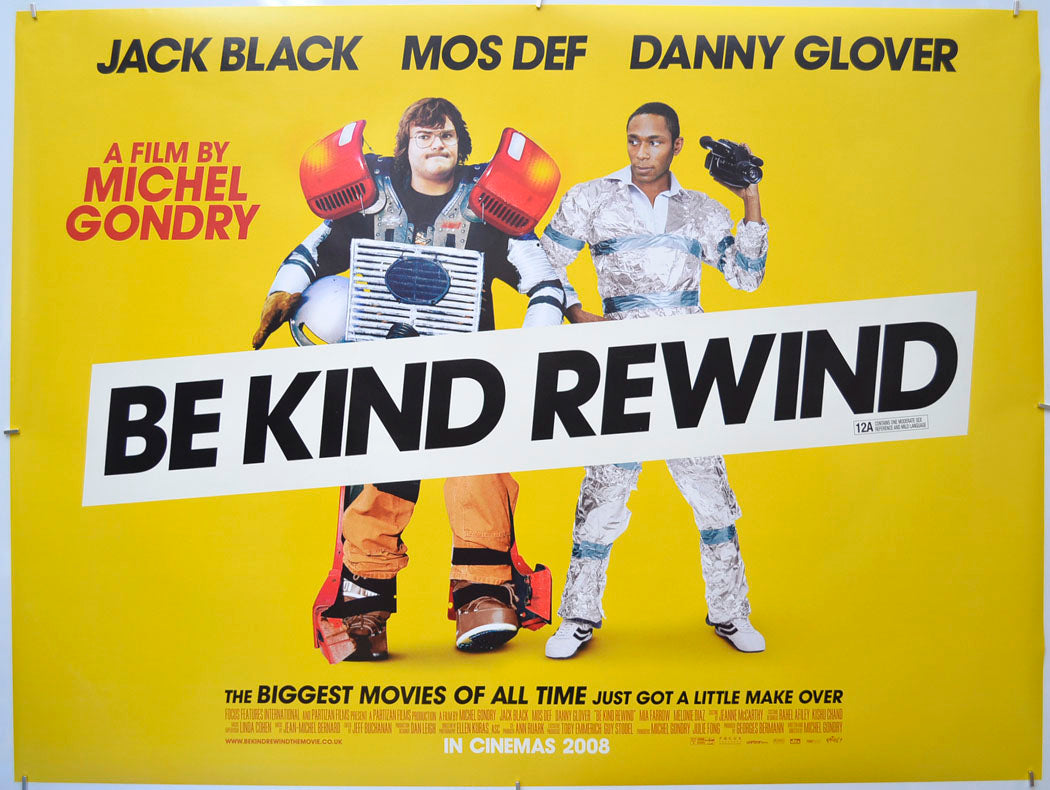 Be Kind Rewind Original Quad Poster - Film Poster - Movie Poster