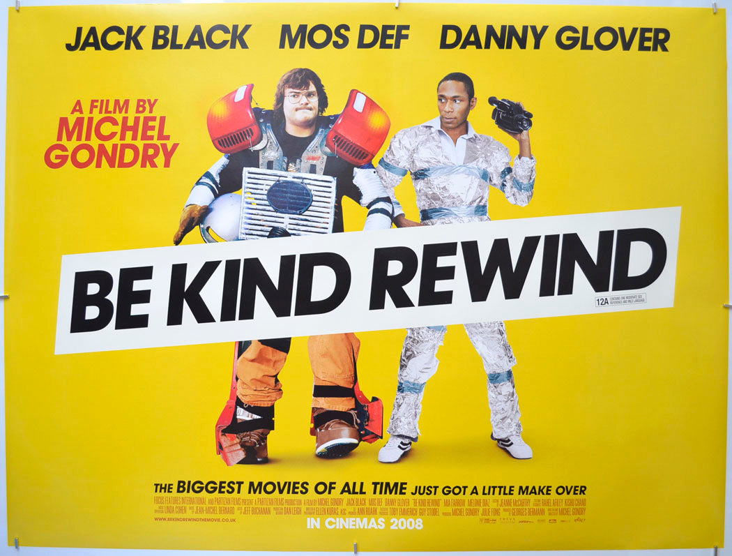 Be Kind Rewind Original Quad Poster - Film Poster - Movie Poster