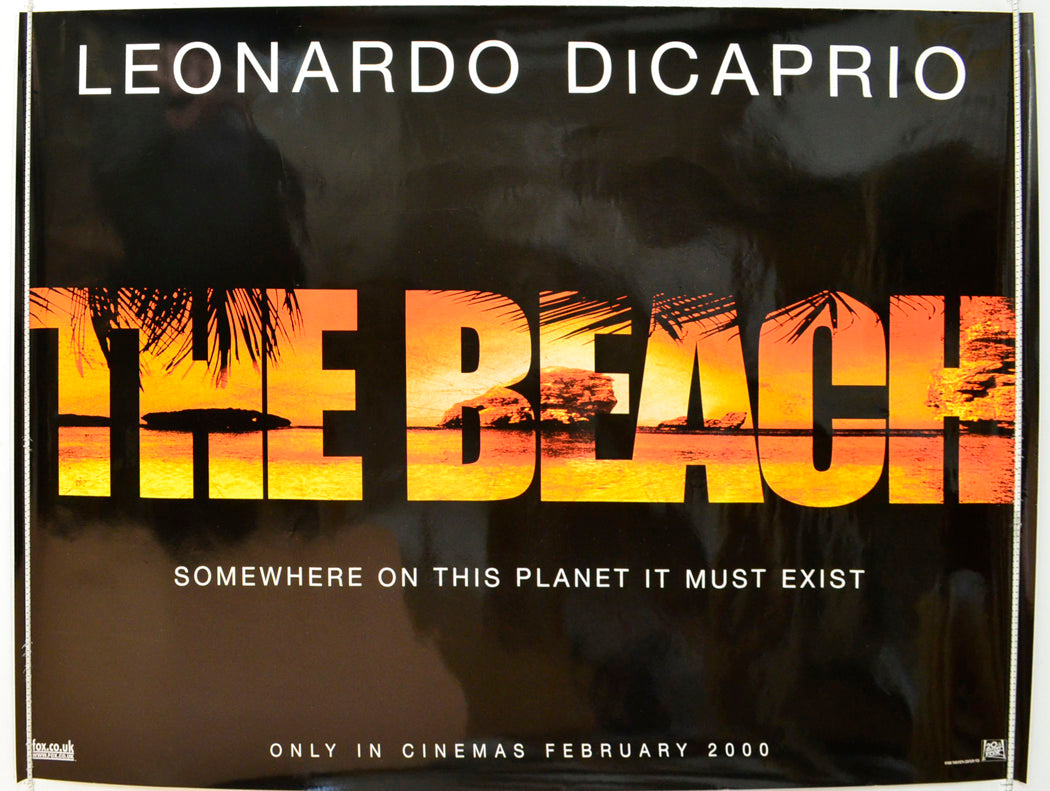 The Beach   (Teaser / Advance Version) Original British Quad Poster - Film Poster - Movie Poster