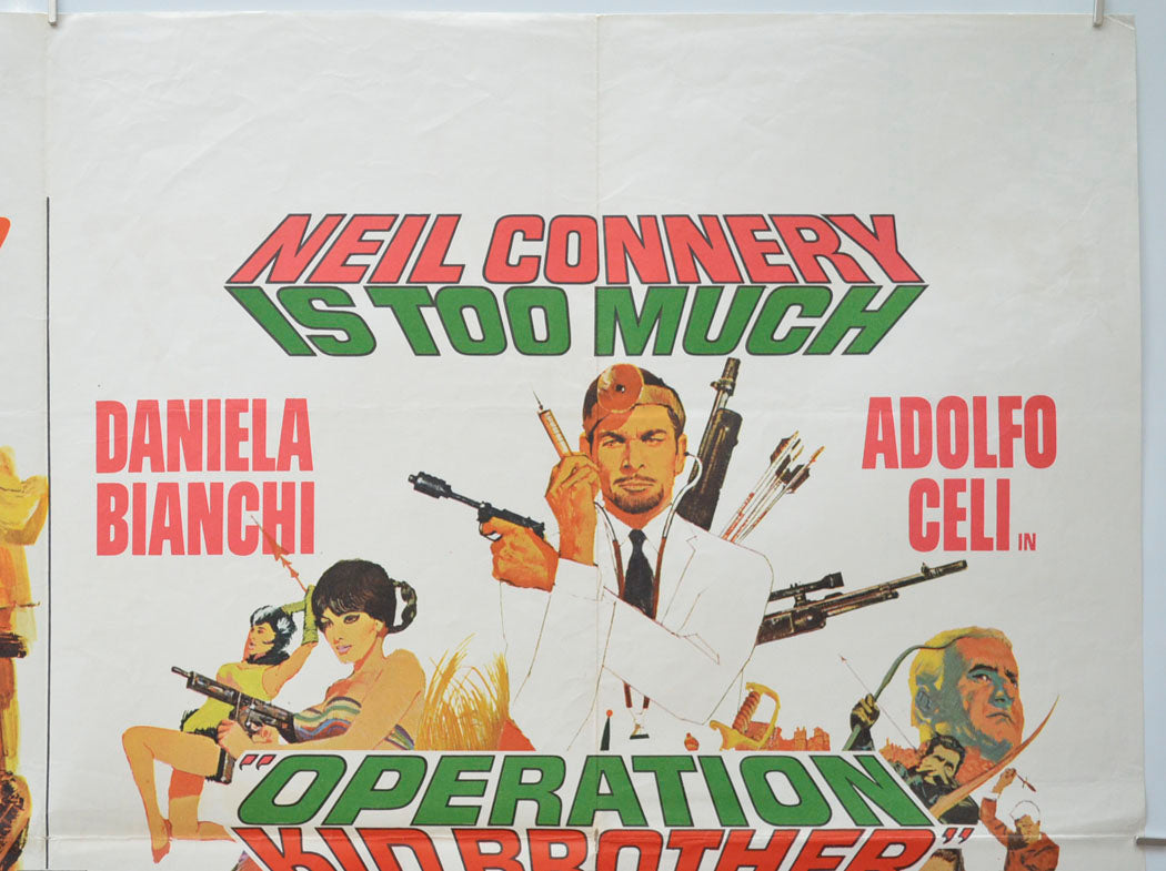 BEACH RED / OPERATION KID BROTHER (Top Right) Cinema Quad Movie Poster 