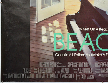 Beaches (Bottom Left) Cinema Quad Movie Poster 