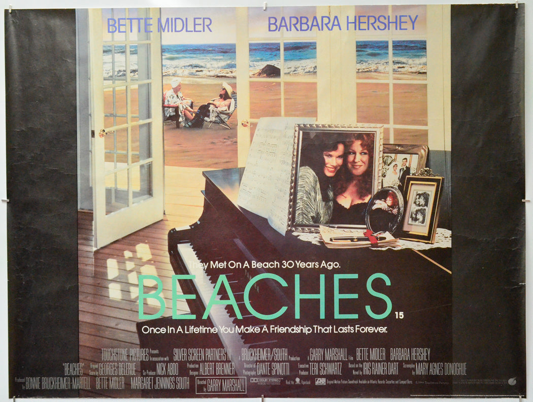 Beaches - Original Quad Poster - Film Poster - Movie Poster