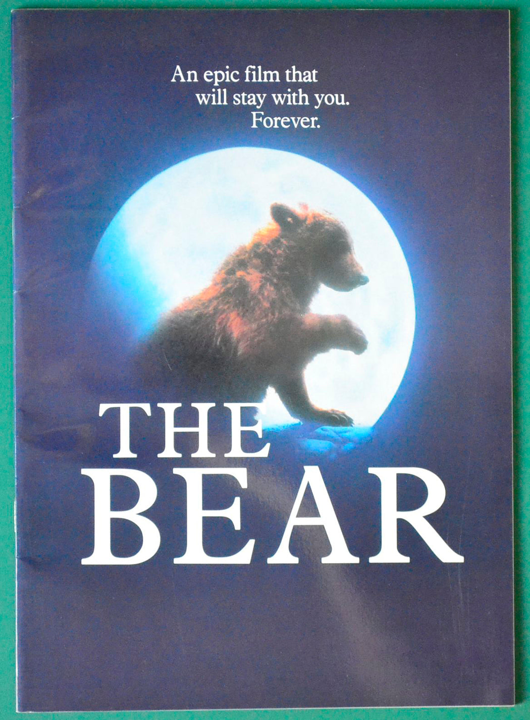 The Bear    Original 40 Page Cinema Exhibitors Colour Programme / Brochure  + 6 Page Cinema Exhibitors Press Book Foldout    