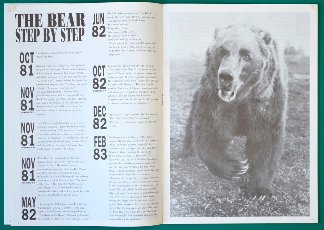 The Bear - Brochure - Inside