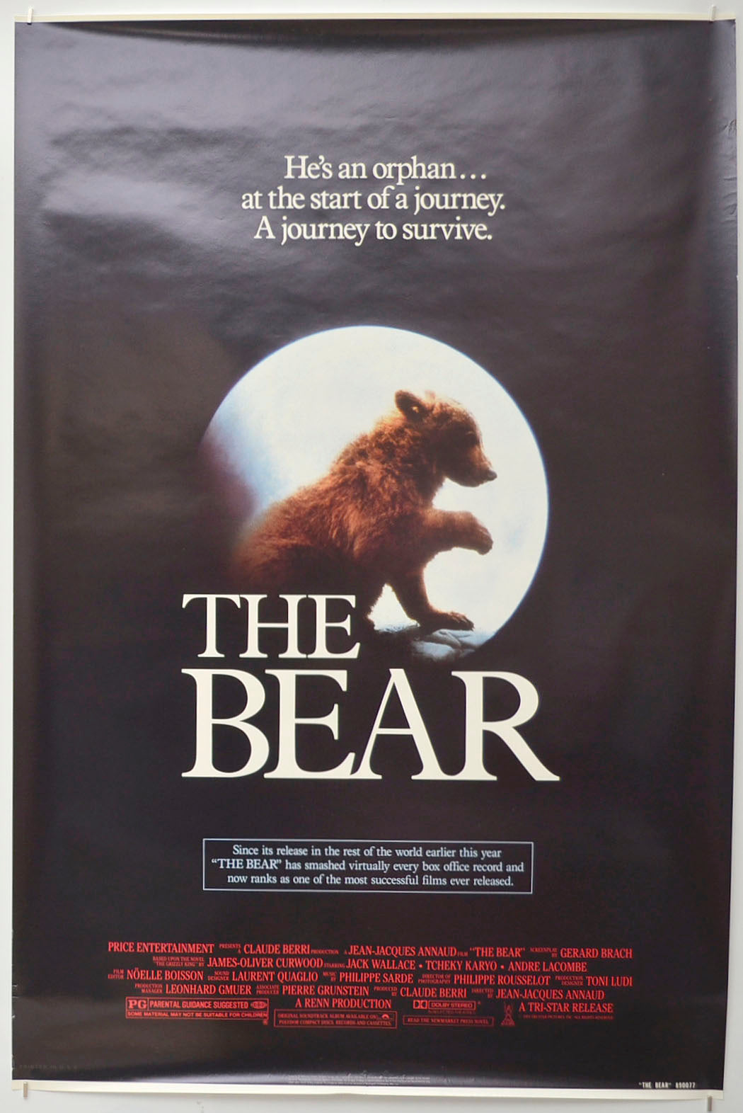 The Bear Original One Sheet Poster - Film Poster - Movie Poster