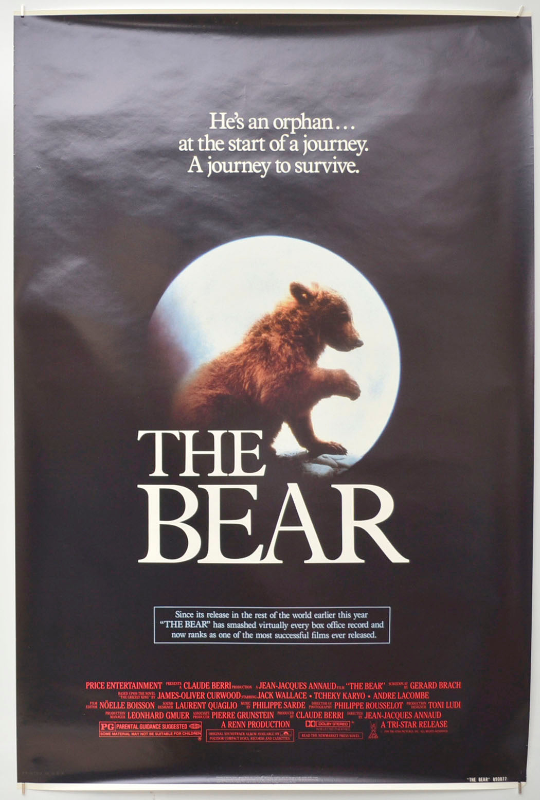 The Bear Original One Sheet Poster - Film Poster - Movie Poster