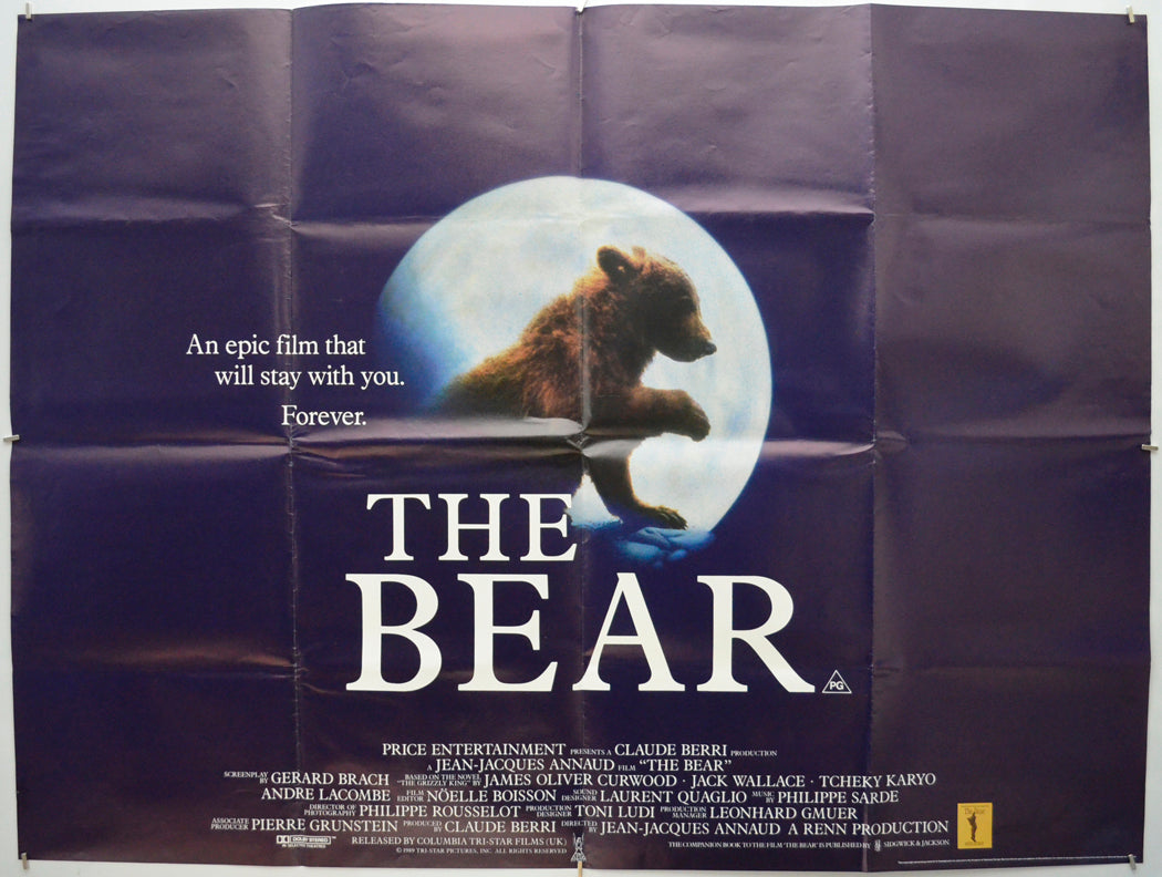 The Bear  Original Quad Movie Poster  