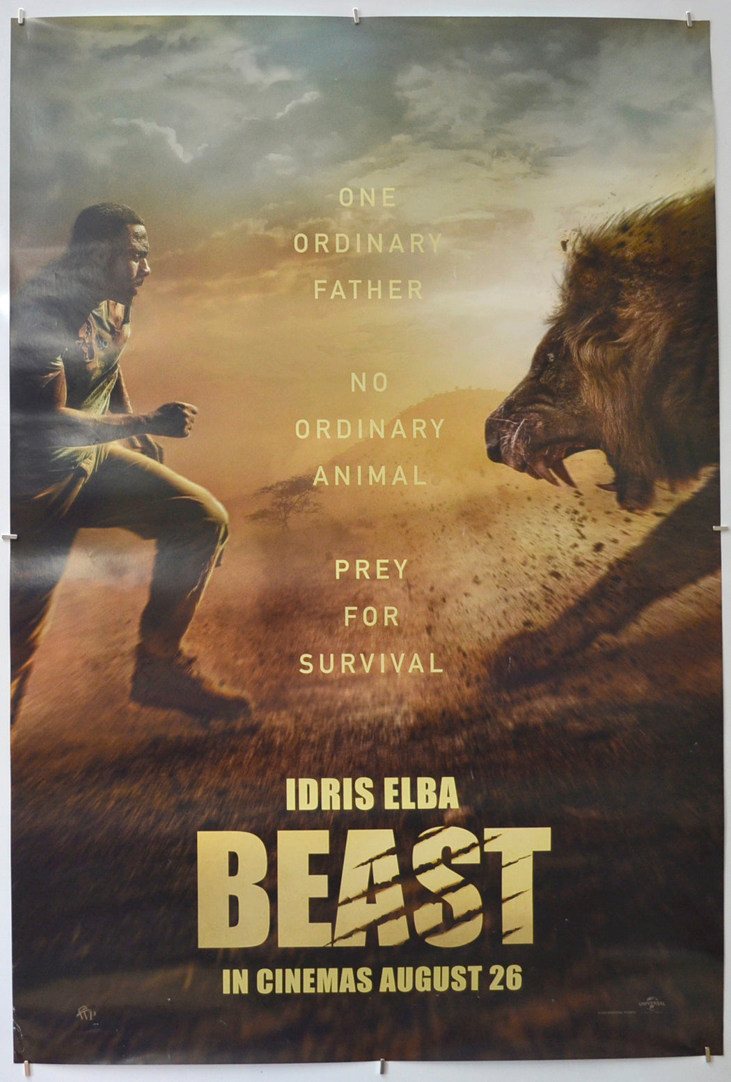 Beast (Teaser / Advance Version) Original One Sheet Poster - Film Poster - Movie Poster  