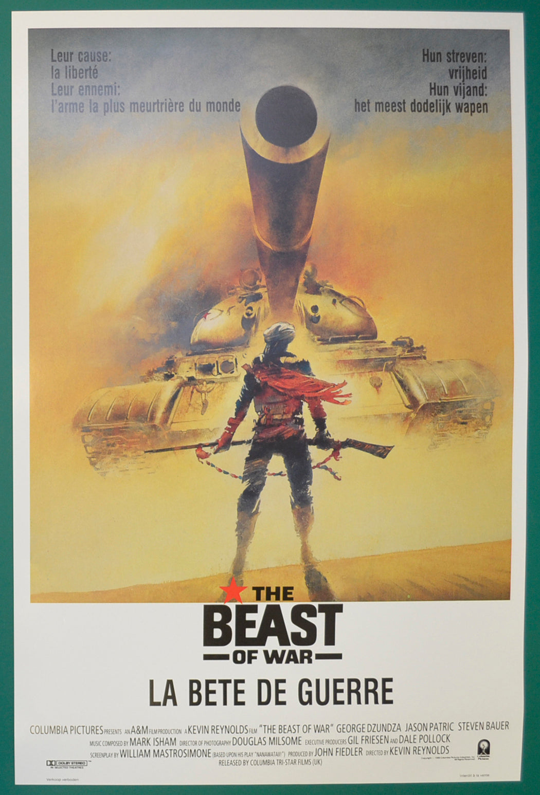 The Beast Of War   Original Belgian Poster - Film Poster - Movie Poster  