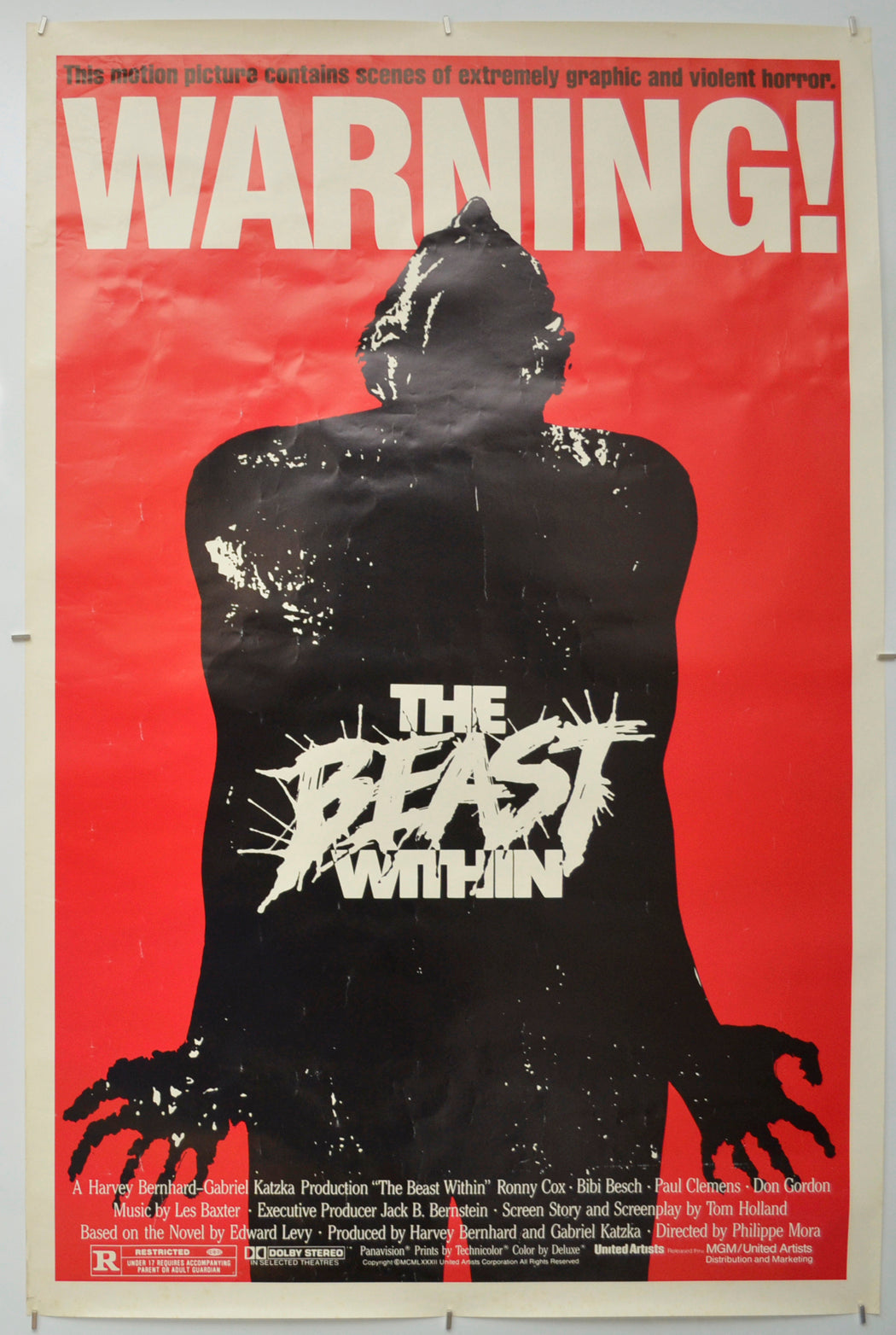 The Beast Within Original One Sheet Poster - Film Poster - Movie Poster