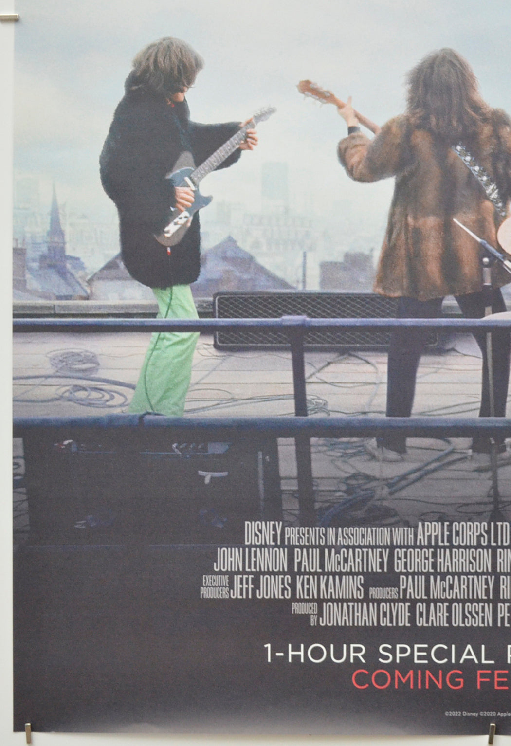 BEATLES: GET BACK - THE ROOFTOP CONCERT (Bottom Left) Cinema One Sheet Movie Poster 