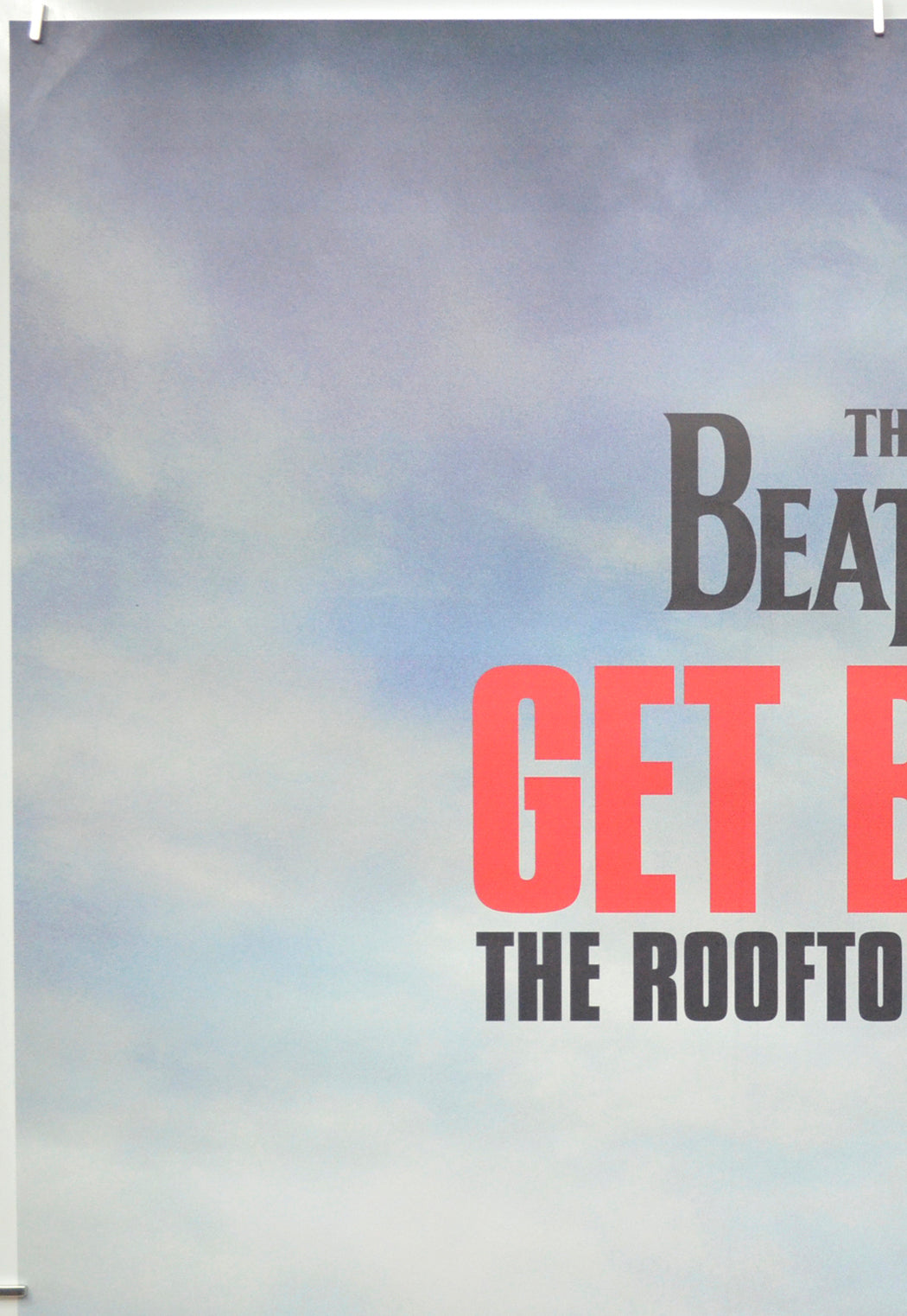 BEATLES: GET BACK - THE ROOFTOP CONCERT (Top Left) Cinema One Sheet Movie Poster 