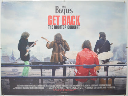 The Beatles: Get Back - The Rooftop Concert Original Quad Poster - Film Poster - Movie Poster