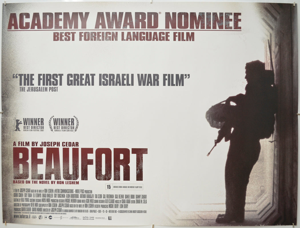 Beaufort Original Quad Poster - Film Poster - Movie Poster