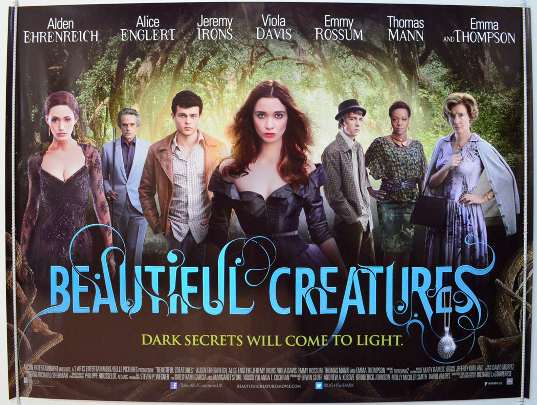 Beautiful Creatures Original British Quad Poster - Film Poster - Movie Poster 