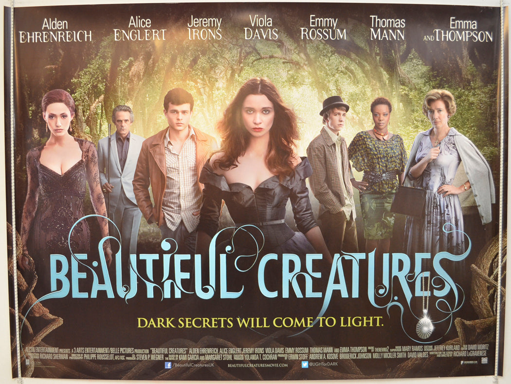 Beautiful Creatures  Original Quad Poster - Film Poster - Movie Poster 