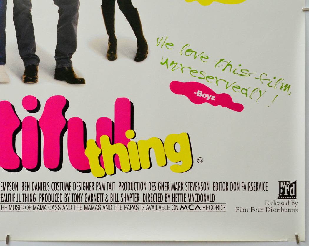 Beautiful Thing (Bottom Right) Cinema Quad Movie Poster 