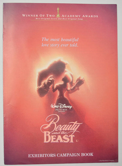 Beauty And The Beast Original 10 Page Cinema Exhibitors Campaign Press Book (UK)