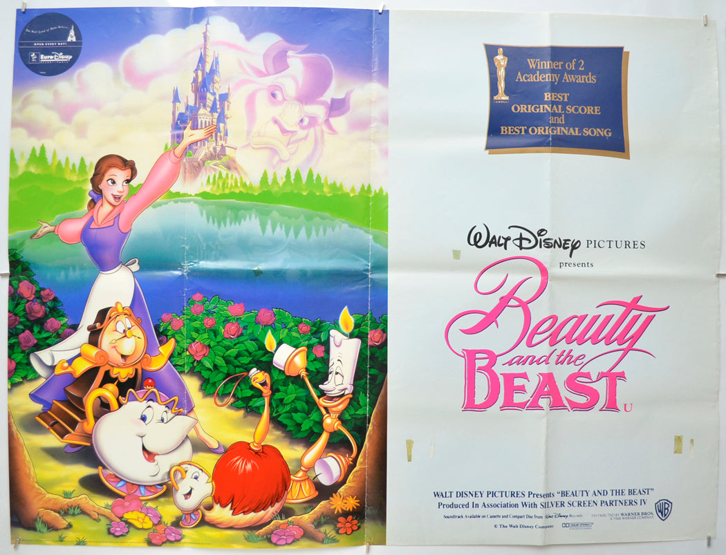 Beauty And The Beast Original Quad Poster - Film Poster - Movie Poster