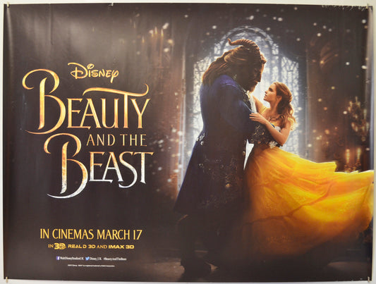 Beauty And The Beast Original Quad Poster - Film Poster - Movie Poster