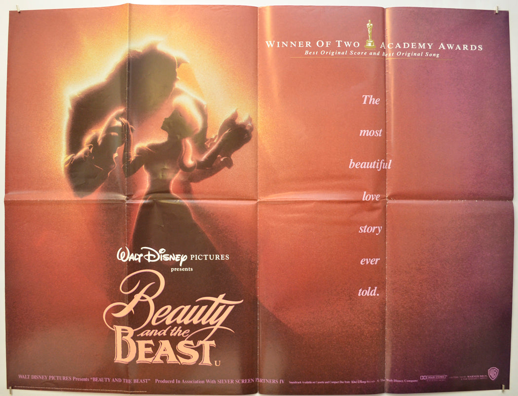 Beauty And The Beast (Version 1)  Original Quad Poster - Film Poster - Movie Poster