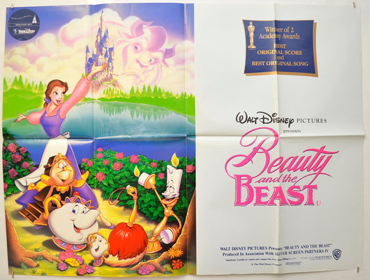 Beauty And The Beast (Version 2)  Original Quad Poster - Film Poster - Movie Poster