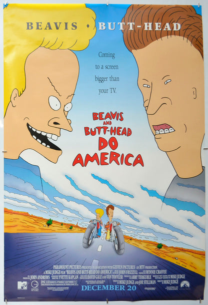 Beavis And Butt-Head Do America Original One Sheet Poster - Film Poster - Movie Poster