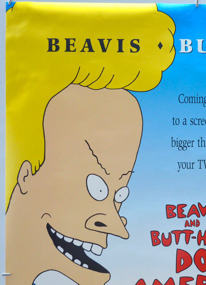 BEAVIS AND BUTT-HEAD DO AMERICA (Top Left) Cinema One Sheet Movie Poster 