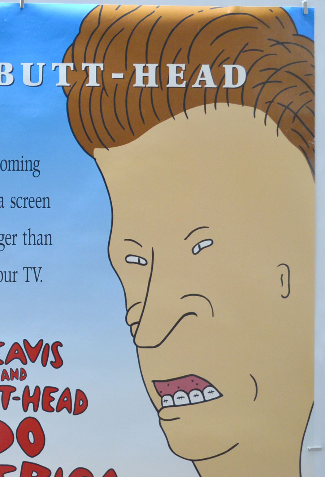 BEAVIS AND BUTT-HEAD DO AMERICA (Top Right) Cinema One Sheet Movie Poster 