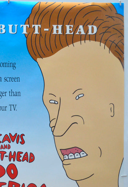 BEAVIS AND BUTT-HEAD DO AMERICA (Top Right) Cinema One Sheet Movie Poster 