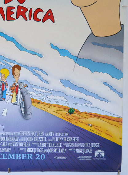 BEAVIS AND BUTT-HEAD DO AMERICA (Bottom Right) Cinema One Sheet Movie Poster 