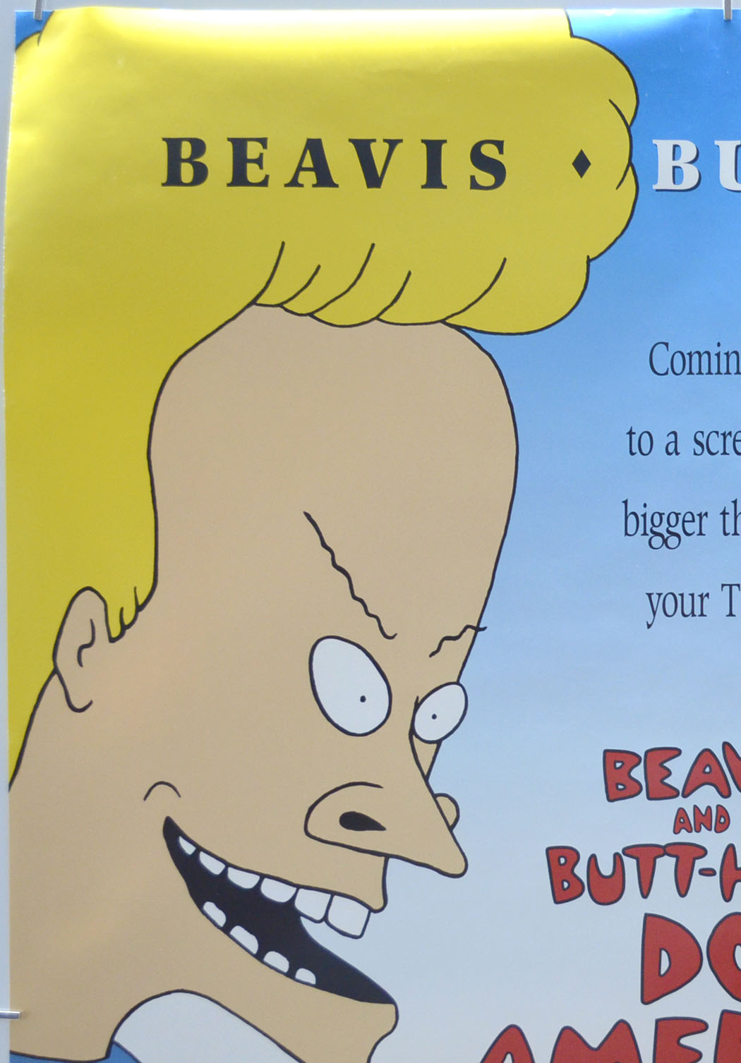 BEAVIS AND BUTT-HEAD DO AMERICA (Top Left) Cinema One Sheet Movie Poster 